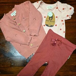 Rabbit + Bear 3-piece Set NWT 3-6m